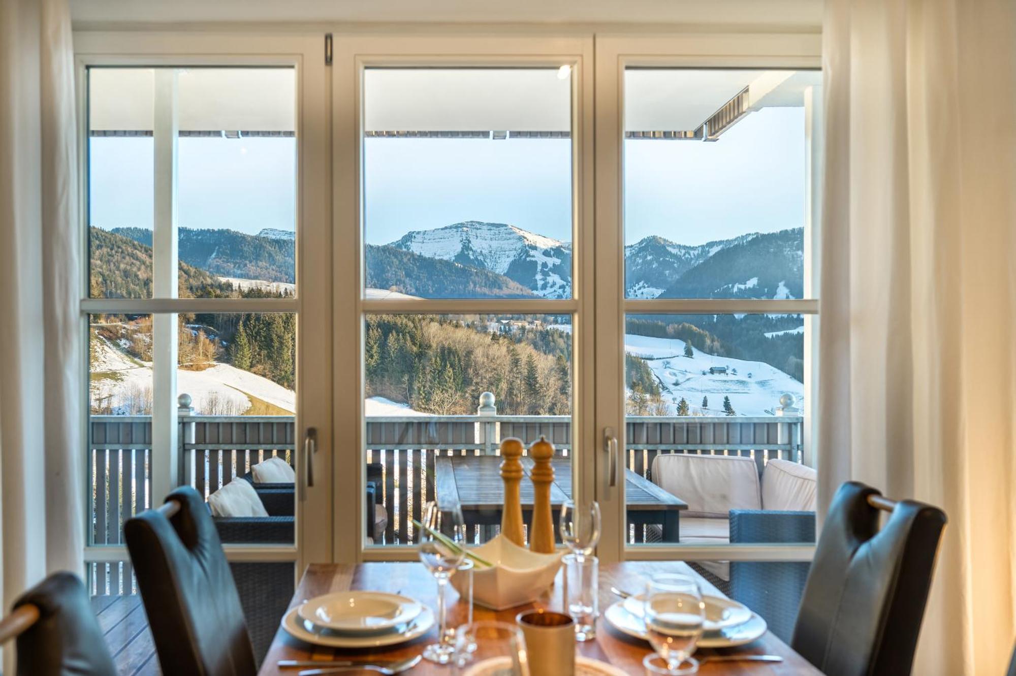 Haus "Bergblick" Ferienwohnung Hochgrat Oberstaufen Mit 2 Schlafzimmer Ngoại thất bức ảnh